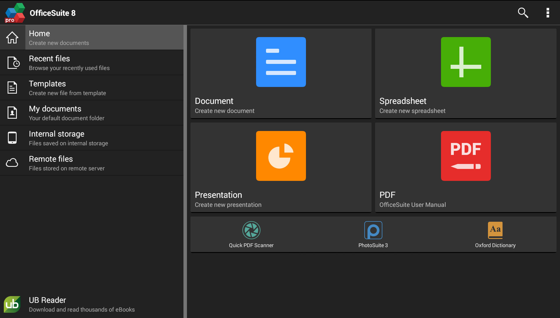 OfficeSuite Professional 8 Acer