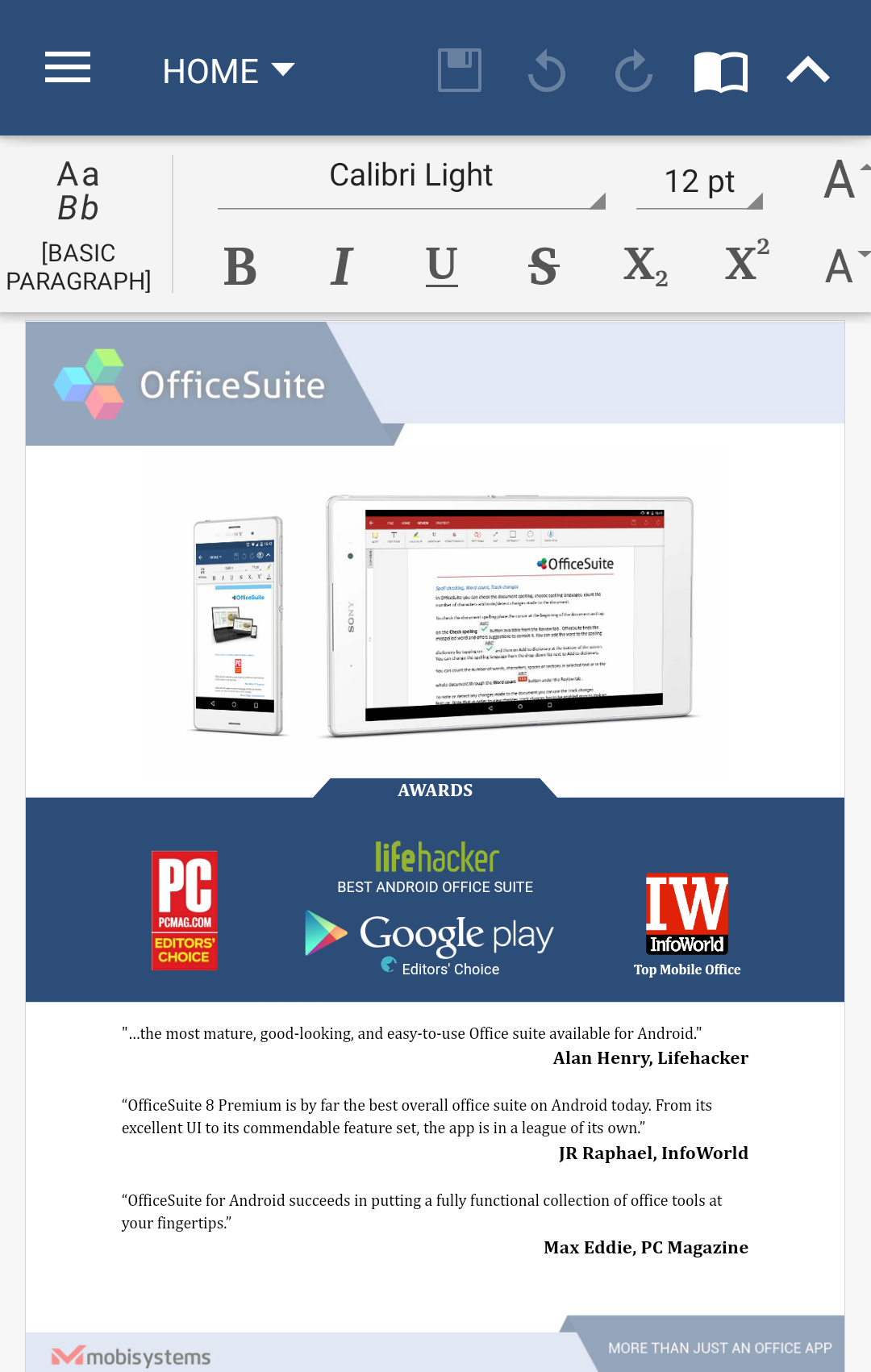 OfficeSuite 8 Premium Kyocera
