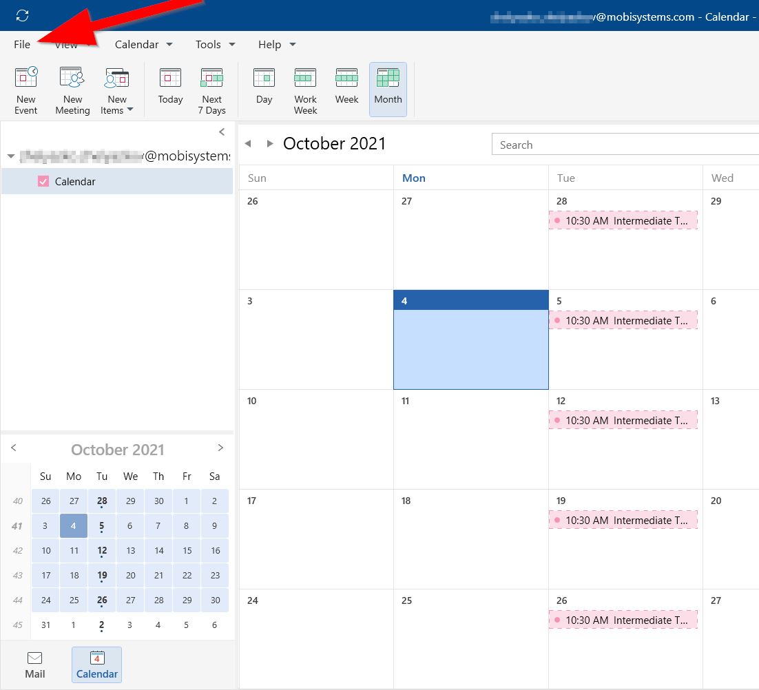 Change Weekly Calendar Start Day – Officesuite