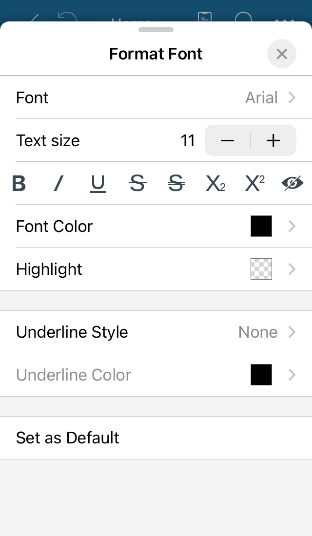 can I change default fontsize?