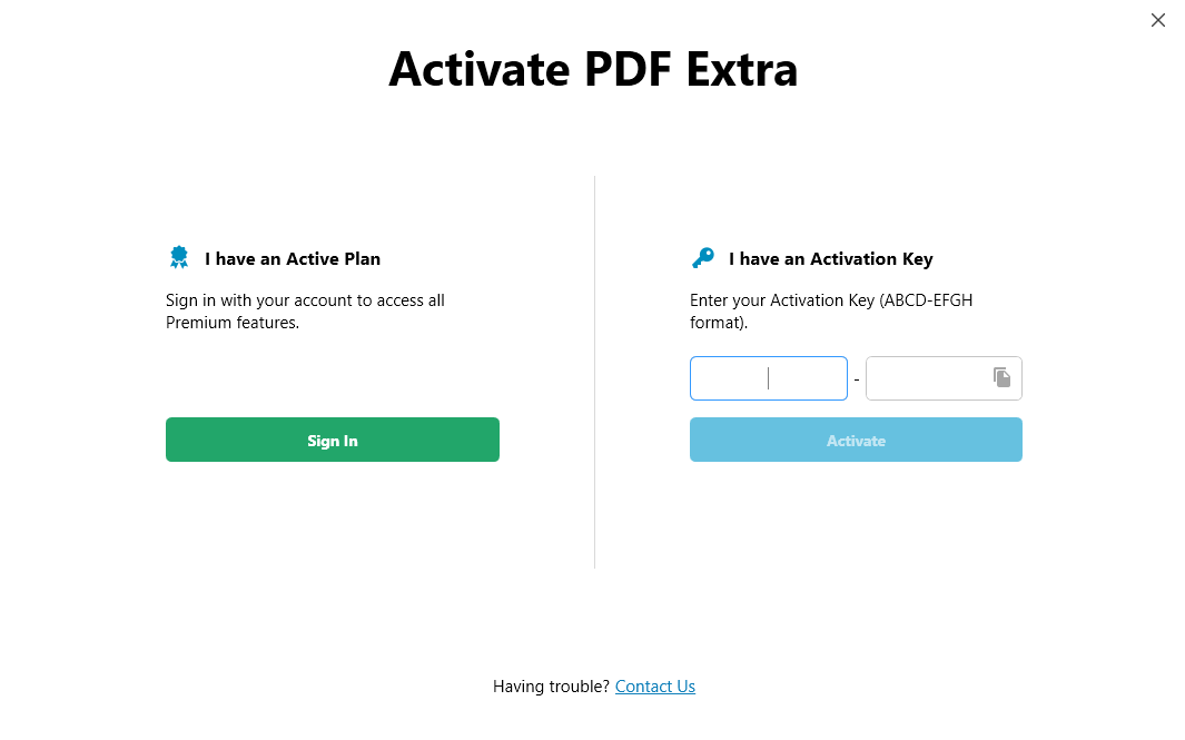 pdf extra app activation key